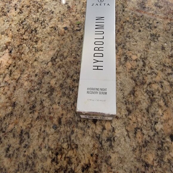 New ZAETA Hydrolumin Hydrating Night Recovery Serum Peptides Hyaluronic Acid - Picture 4 of 10